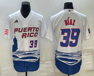 Mens Puerto Rico Baseball #39 Edwin Diaz Number 2023 White World Baseball Classic Stitched Jersey,We sell and wholesale Mens Puerto Rico Baseball #39 Edwin Diaz Number 2023 White World Baseball Classic Stitched Jersey on line form chian!